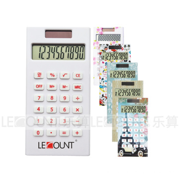 8-разрядный карманный калькулятор Dual Power с цветной печатью (LC336)